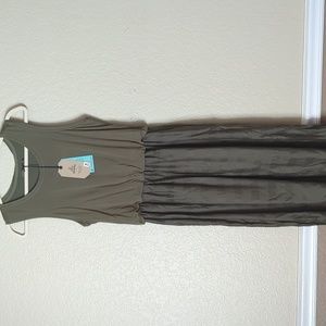 NWT Prana Perry Midi Dress Medium Cargo Green